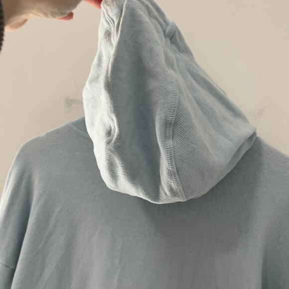 Sweaty Betty Light Blue Funnel Neck Hoodie Sweatshirt Size Small - Picture 5 of 7